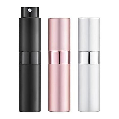 8ml capacity per bottle (well under tsa 3.4oz liquid limit)
