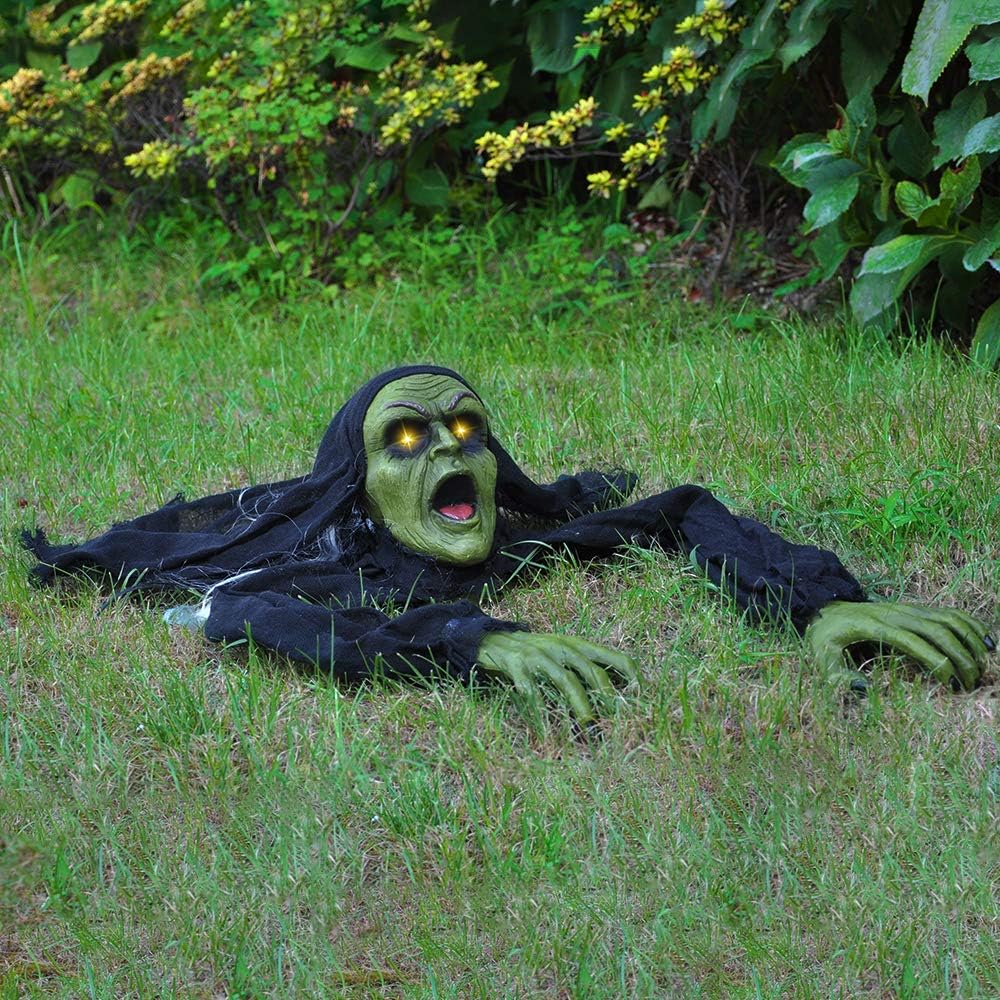 JOYIN Zombie Groundbreaker Halloween Prop – Weather-Resistant Outdoor Yard Decoration with IR Motion Sensor