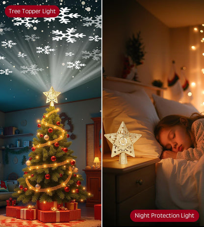 9.5ft integrated extended power cord for flexible tree placement