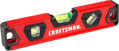 9-inch torpedo body (also offered in 24-inch box-beam variant) for compact or full-length leveling