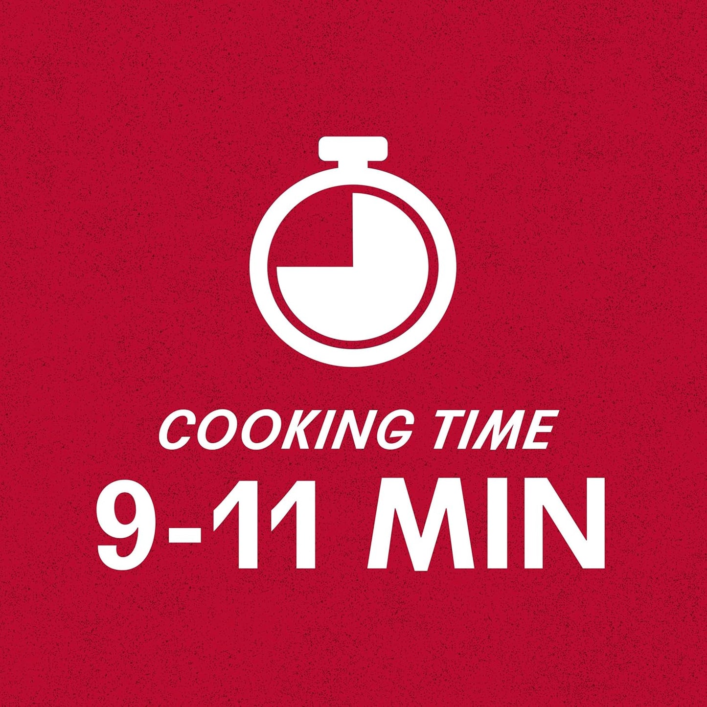 9-minute al dente cook time with 1-2 minute flexibility for softer texture