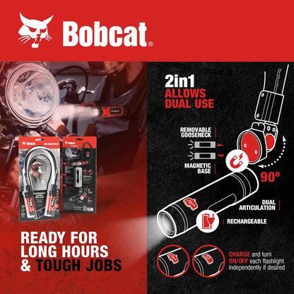 90° articulating light heads with abs + ps matte-finish construction