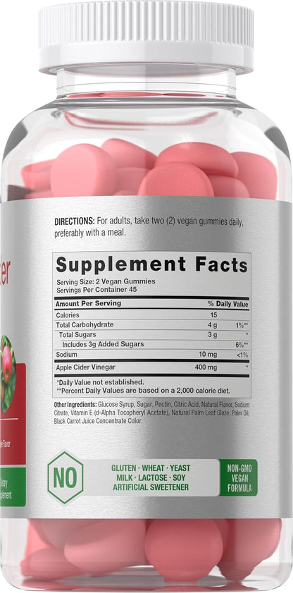 90 gummies per bottle (three-month supply at one per day)