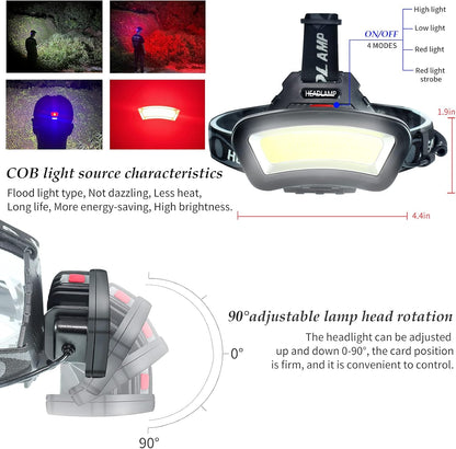 90° swivel head for directing light exactly where needed