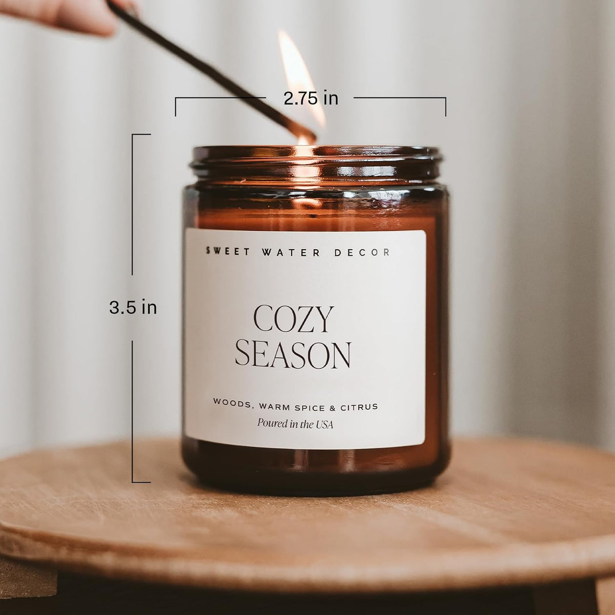 a clear candle-care routine designed to prevent tunneling and soot, including burning until the wax reaches the jar edge and stopping with 1/2 inch of wax remaining