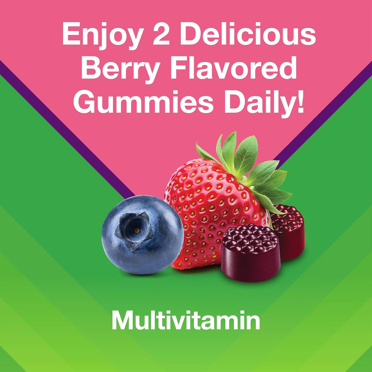 Vitafusion Women's Multivitamin Gummy, 150 Count Berry Gummies for a 75-Day Productivity Support Supply