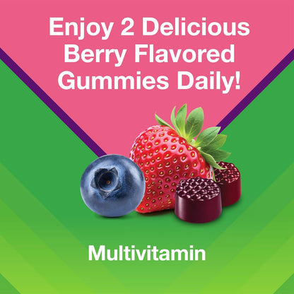 Vitafusion Women's Multivitamin Gummy, 150 Count Berry Gummies for a 75-Day Productivity Support Supply