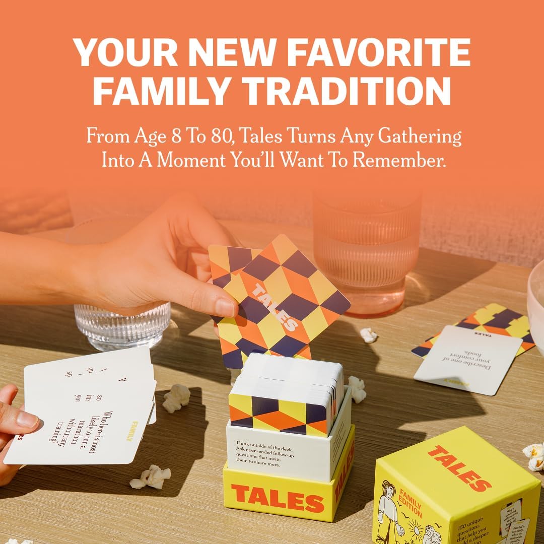 a single-box format makes the deck easy to store, carry, and use for parties, trips, dinners, or classroom activities