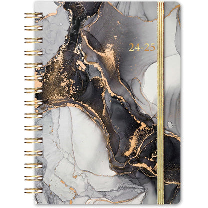 a5 hardcover (6.3" x 8.4") with flexible paper-over-board cover in black