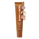 grace & stella Lip Gloss Butter - Vanilla Ice Cream Flavor, Cute Birthday Gift for Women and Brides-to-Be, Pocket-Sized Vegan Lip Balm