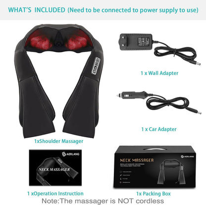 ac adapter and car adapter included for multi-location use