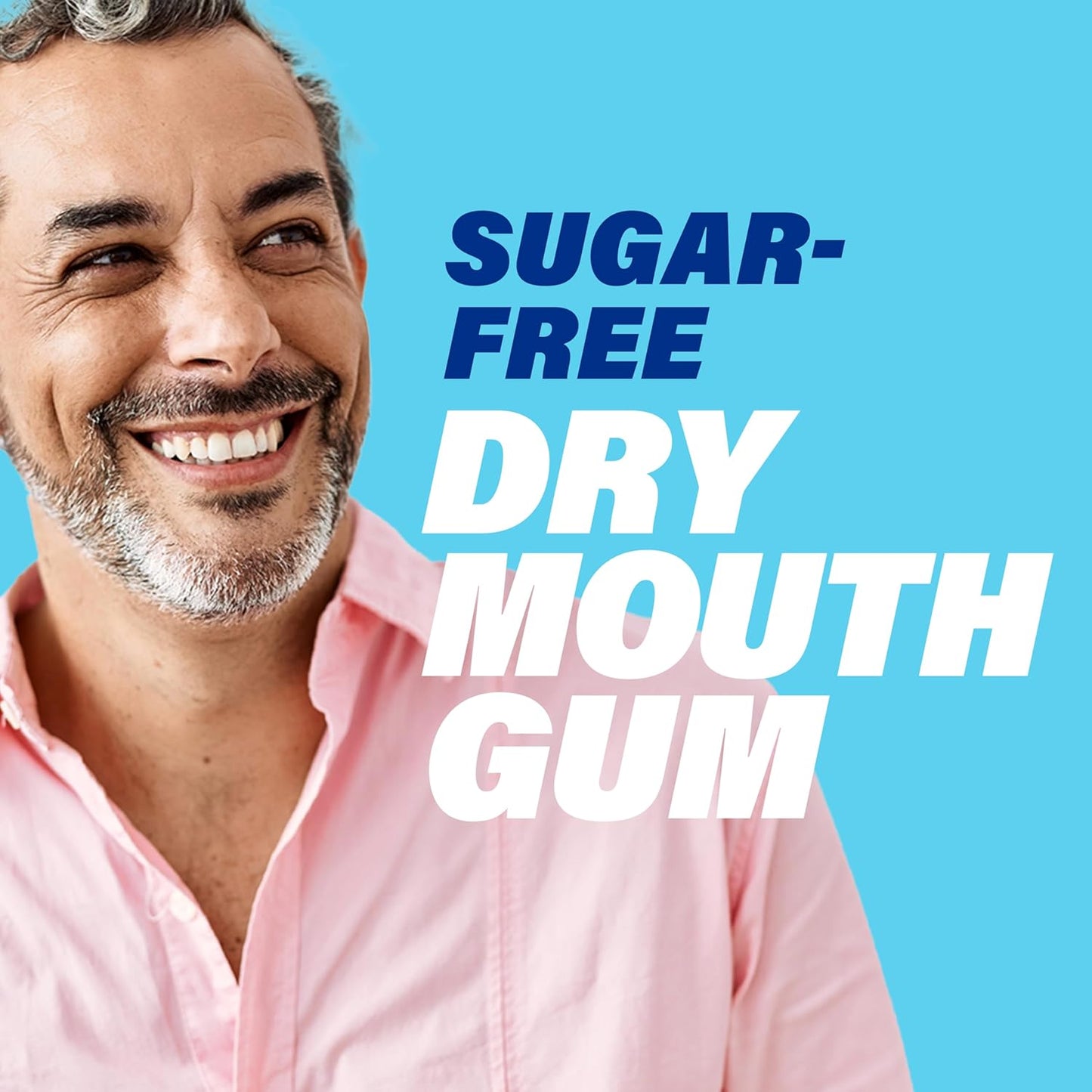 ACT Dry Mouth Gum – Bedside Ritual for Nighttime Xerostomia Relief, Sugar Free Soothing Mint