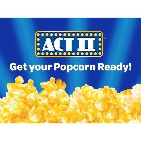 Act II Popcorn Butter Flavor 12ct – Safe After-School Snack for Children Ages 6+, No Open Flame Needed for Nursery and Living Room Use