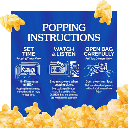 ACT II Xtreme Butter Microwave Popcorn 12 Bags – Quick-Prep Snack to Stock the Office Pantry, Dorm Room Mini-Fridge, and Shared Apartment Kitchen