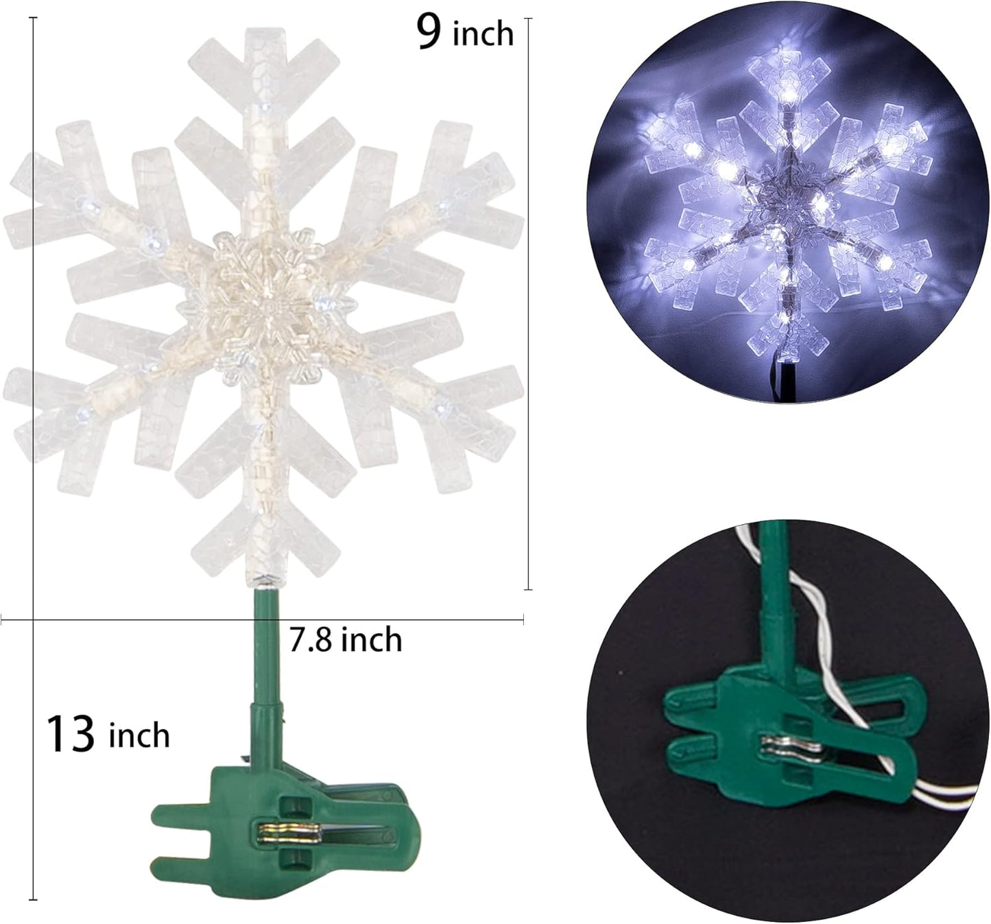 adjustable connecting rods and clip system allowing tool-free, secure mounting on the tree top