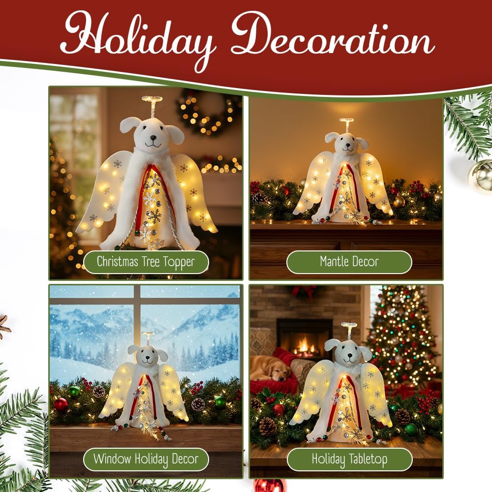 adjustable halo and spreadable wings for customizable positioning on any tree