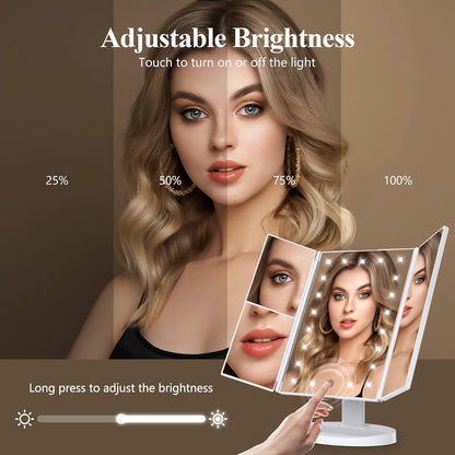 adjustable led lighting with touch-sensitive brightness control