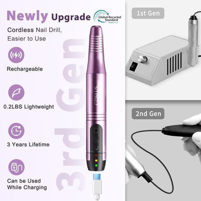adjustable speed up to 20,000 rpm with forward and reverse rotation