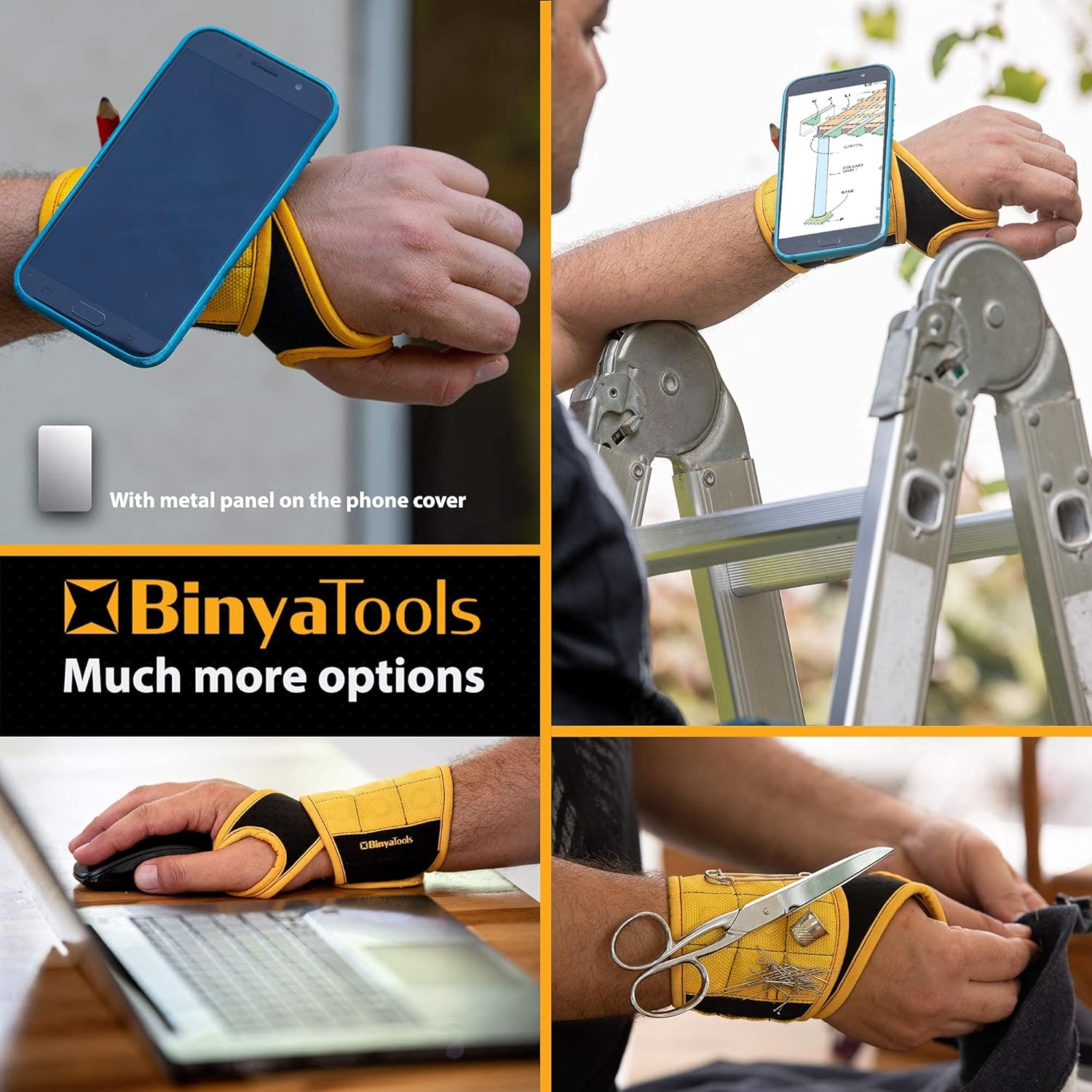 adjustable strap with thumb loop to prevent rotation and slipping
