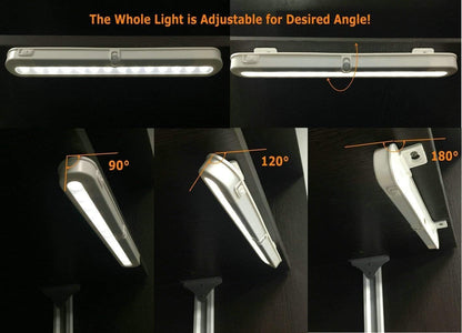 adjustable swivel head and adjustable motion sensor for directional tuning