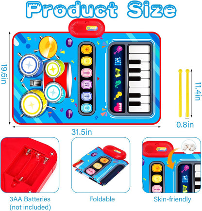 adjustable volume control with clear music sounds to protect toddler hearing