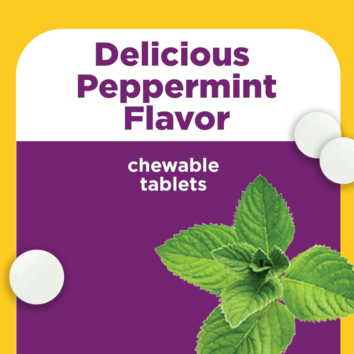 adult dosage is one chewable tablet with each meal, three times daily