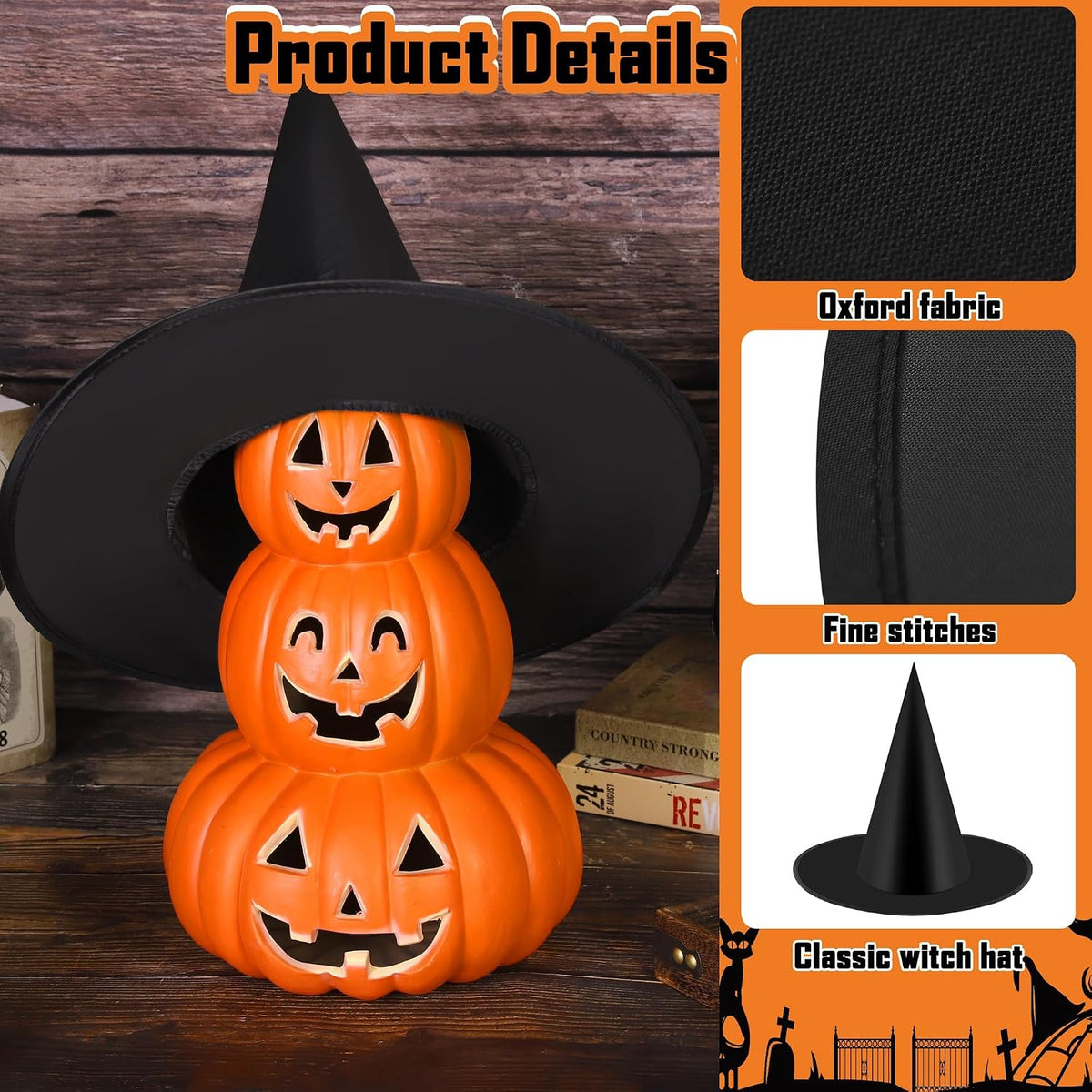 adult-sized one-size hats compatible with most hanging points