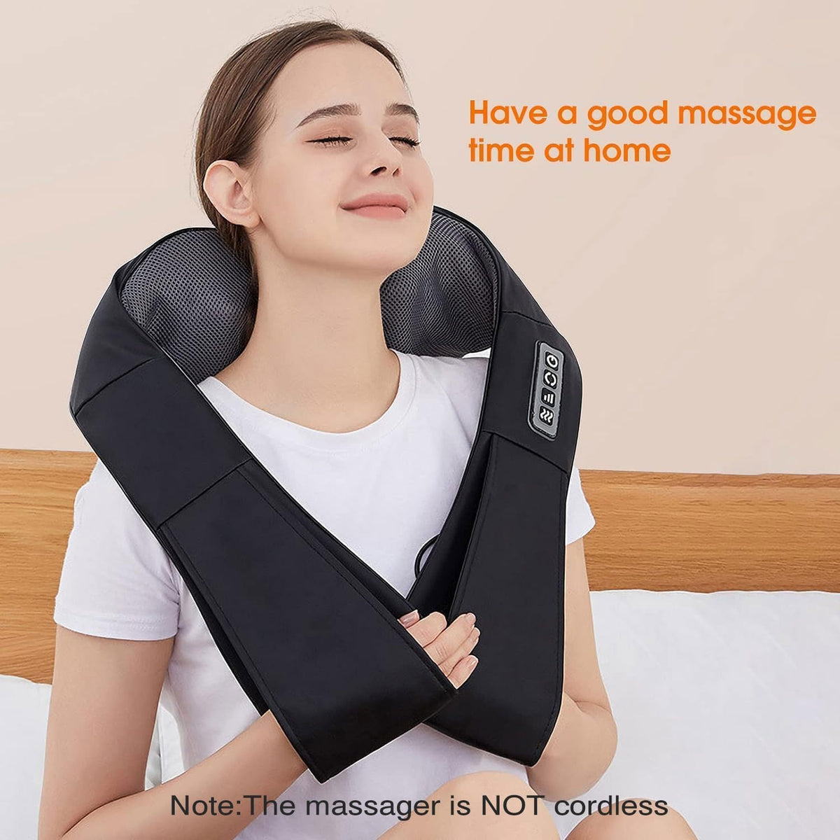 AERLANG Shiatsu Neck and Shoulder Massager with Heat – Housewarming and Birthday Present for Parents, Corded Massage Cushion for Living Room