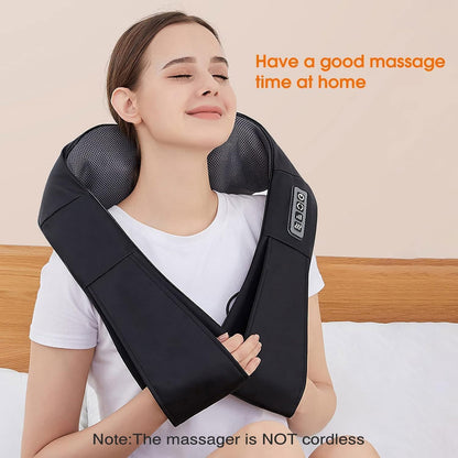 AERLANG Shiatsu Neck and Shoulder Massager with Heat – Housewarming and Birthday Present for Parents, Corded Massage Cushion for Living Room