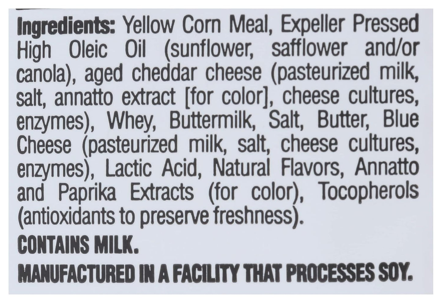 aged cheddar and blue cheese for authentic dairy flavor