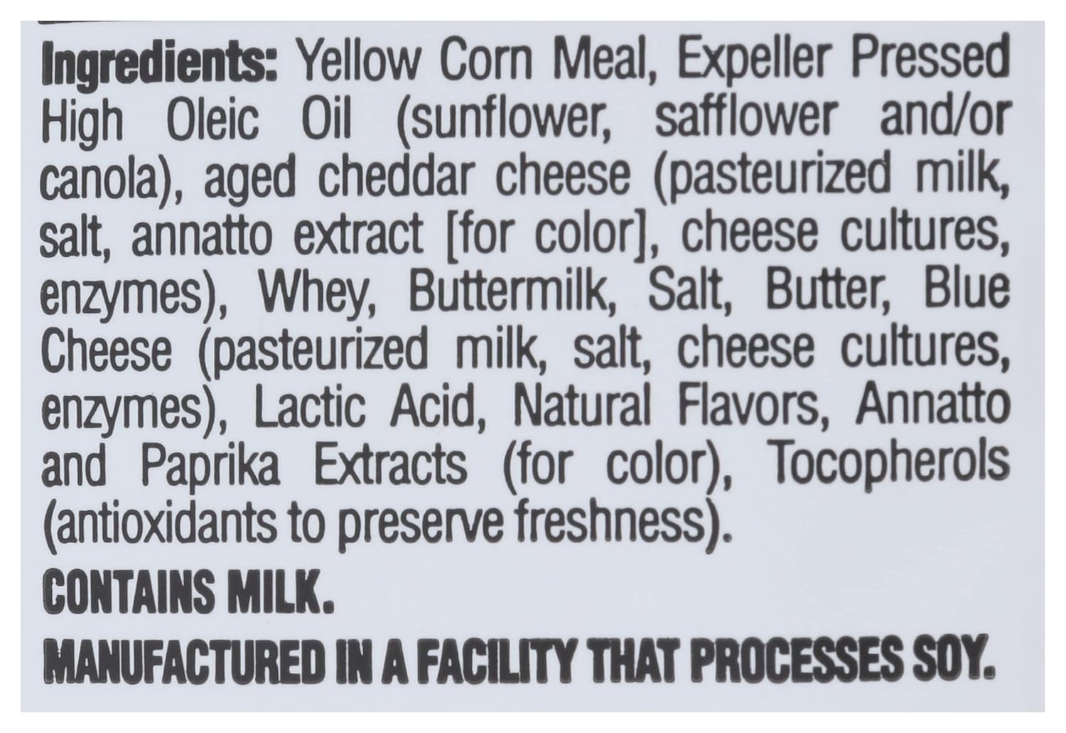 aged cheddar and blue cheese for authentic dairy flavor