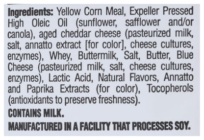 aged cheddar and blue cheese for authentic dairy flavor