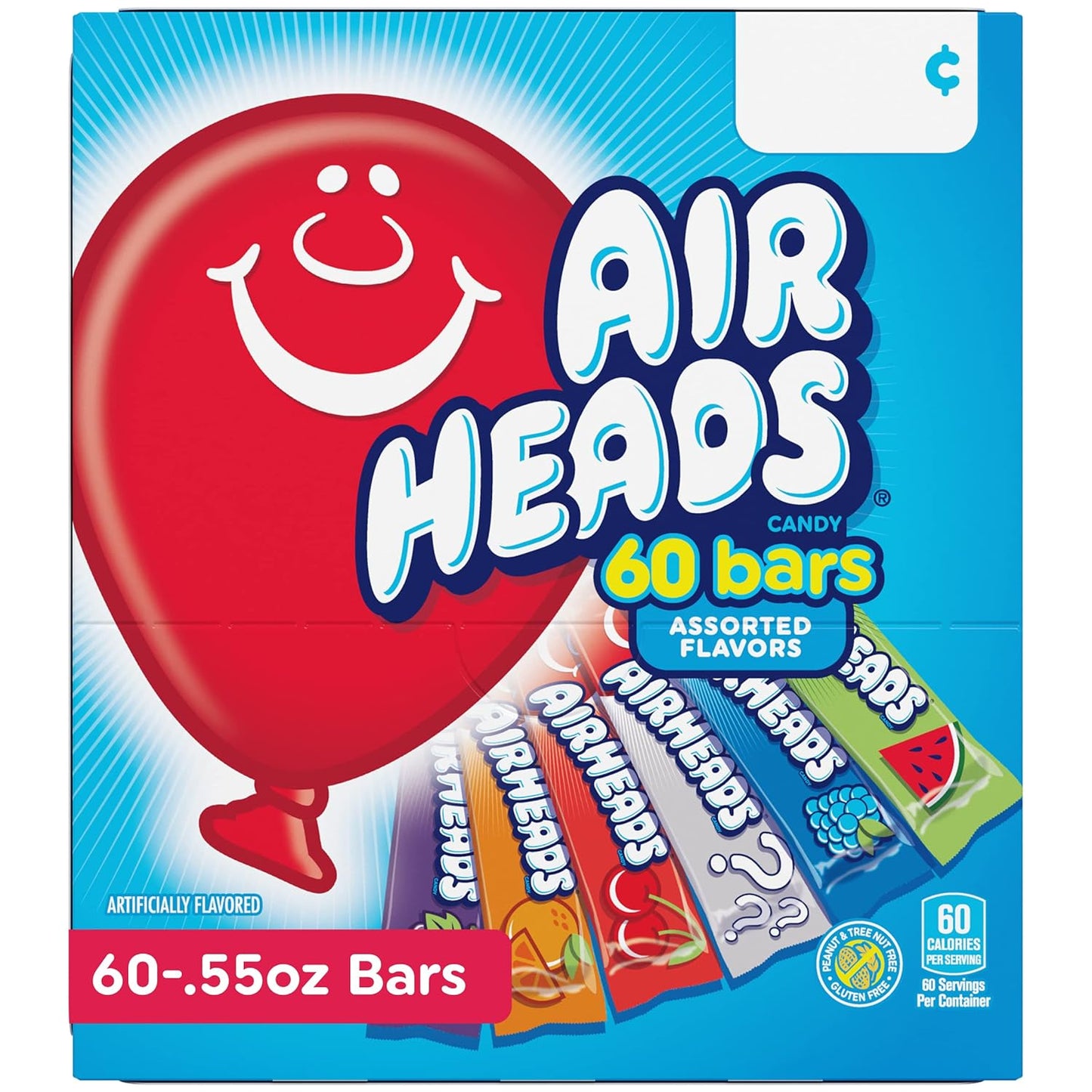 Airheads Sour Allergy-Friendly Candy Bars – Kosher Certified Treats Safe for Nut-Free Schools and Sensitive Groups