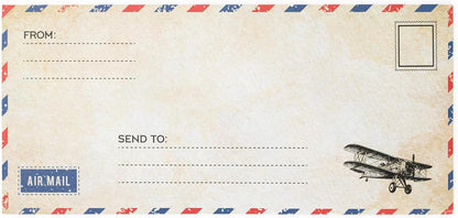 Airmail Letter Set – Grandparent Gift Set for Kids to Write to Grandma and Grandpa, Kid Friendly Stationery