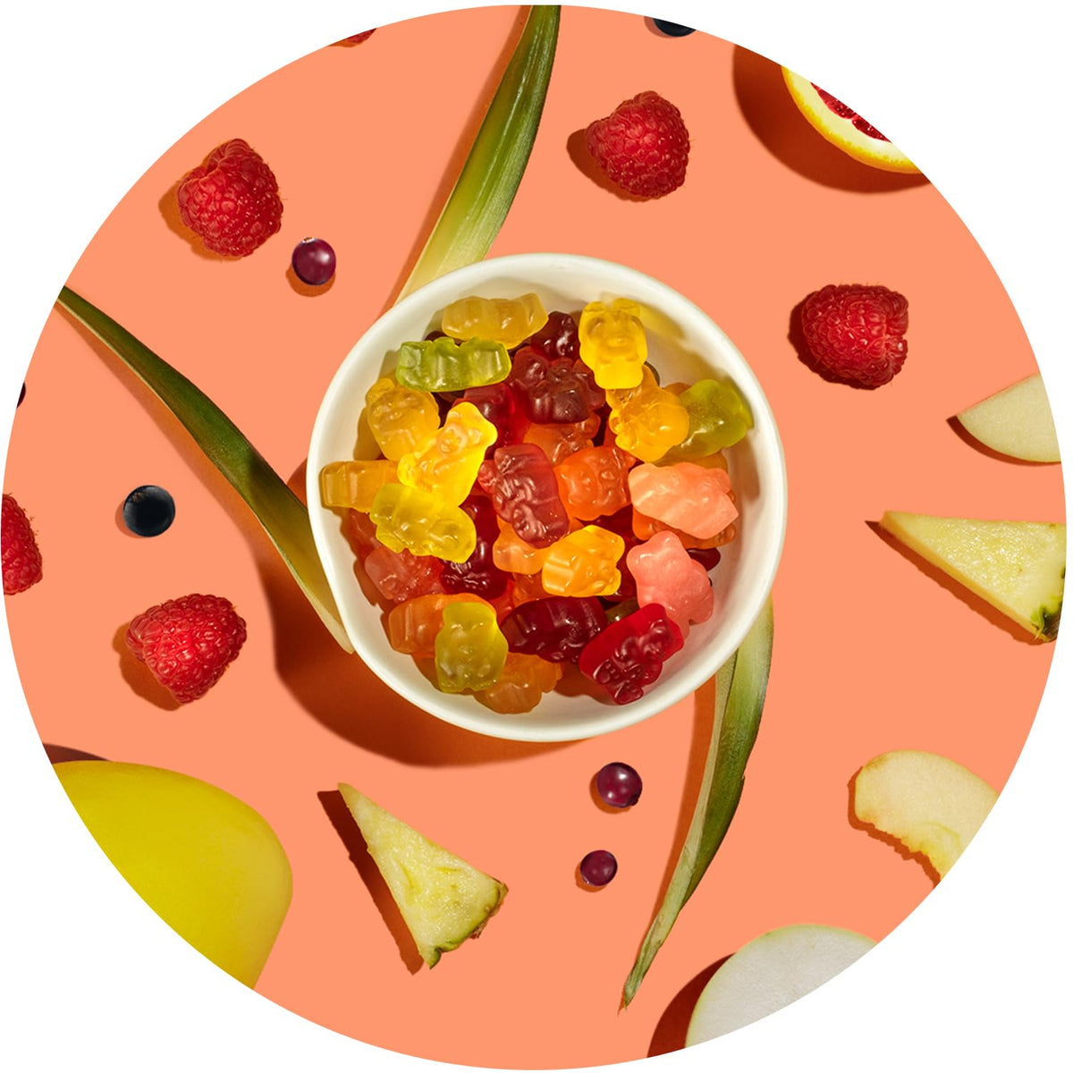 Albanese Exotic Fruits Gummy Bears for Kids' Birthday Parties – 25oz Resealable Classroom Snack Bag, 8 Real Fruit Flavors