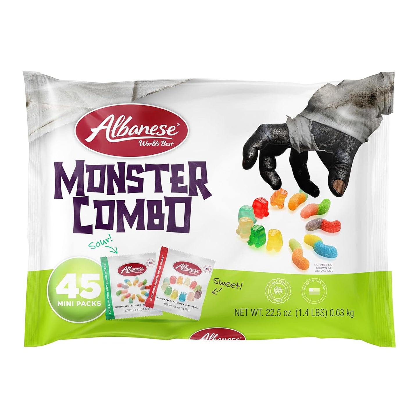 Albanese World's Best 12 Flavor Mini Gummi Bear Cubs Bulk Bags – Classroom Valentine Exchange and Goody Bag Stuffers