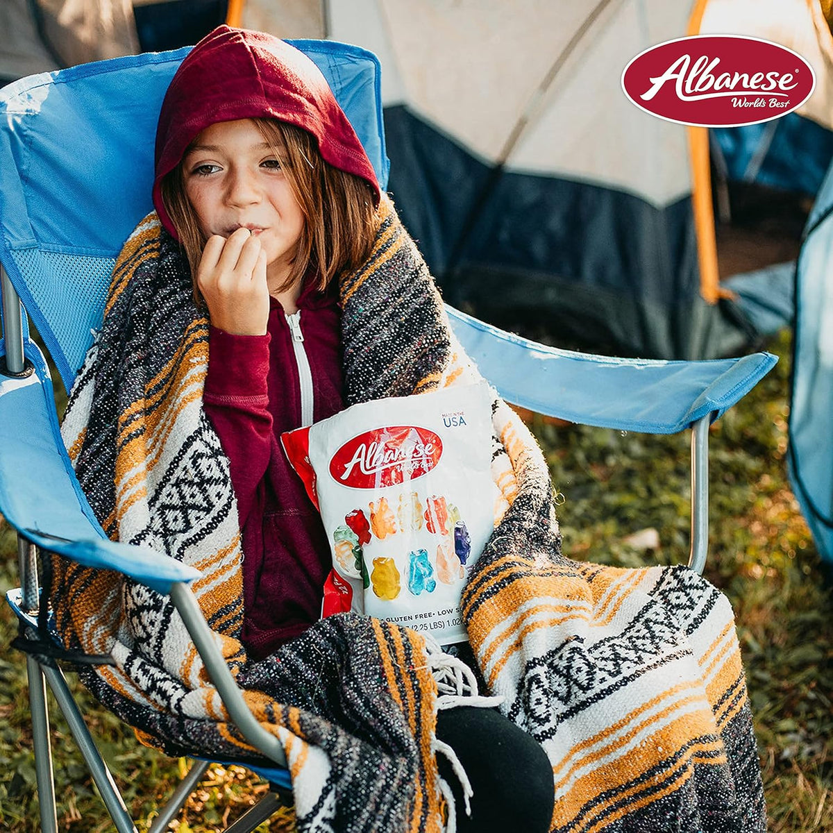 Albanese World's Best Gummi Bears Family Size – Durable Outdoor Snack for Picnics, Hiking Packs, and Beach Days
