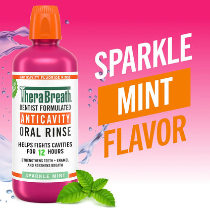 alcohol-free, no-burn oral rinse formula