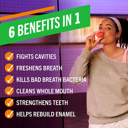 alcohol-free, non-burning revitalizing mint flavor formula