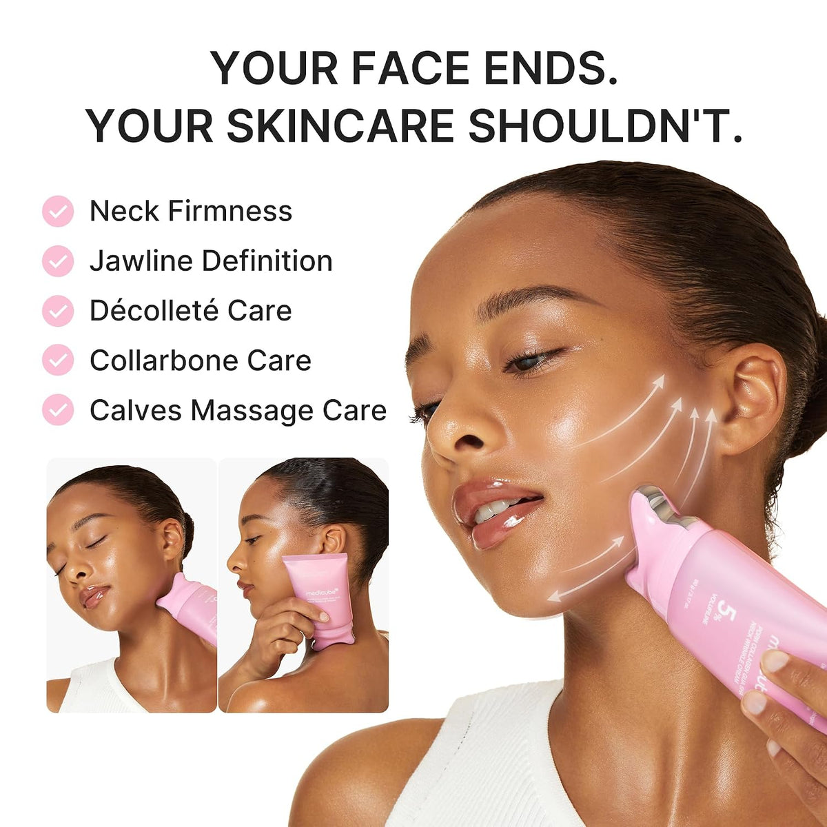 all-in-one tool that combines product dispensing and massage in a single step