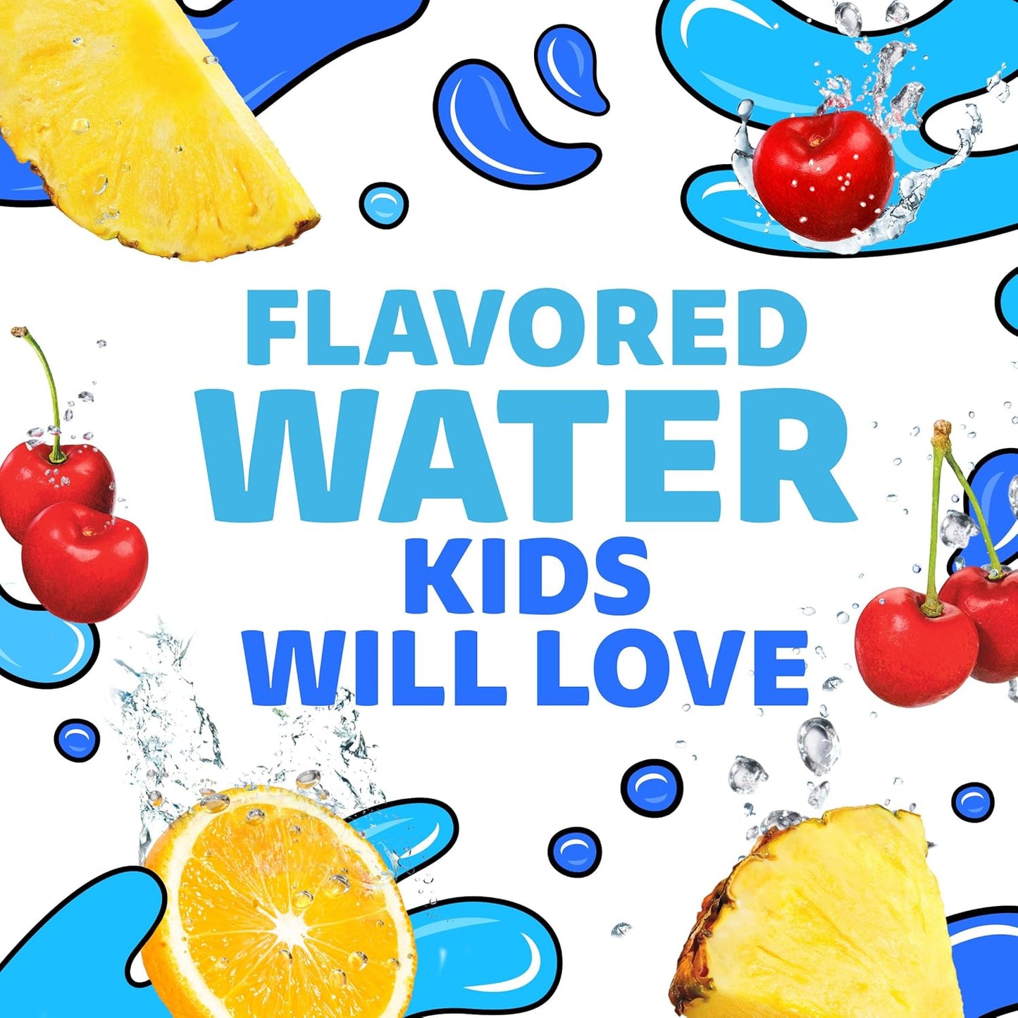 all-natural flavor profile featuring pineapple, orange, and cherry