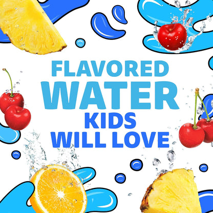 all-natural flavor profile featuring pineapple, orange, and cherry