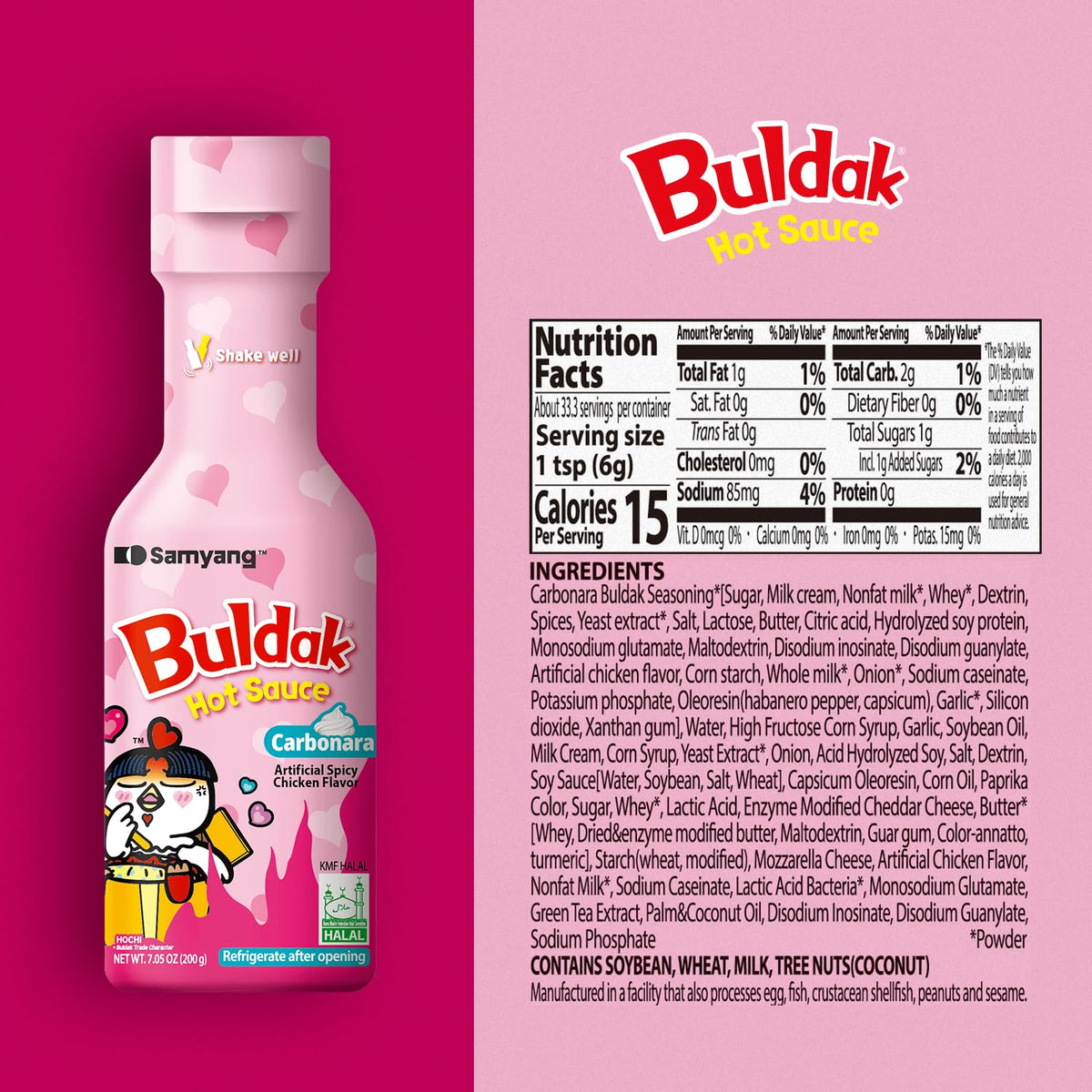 allergen-labeled formula containing milk, soy, wheat for transparent consumer info