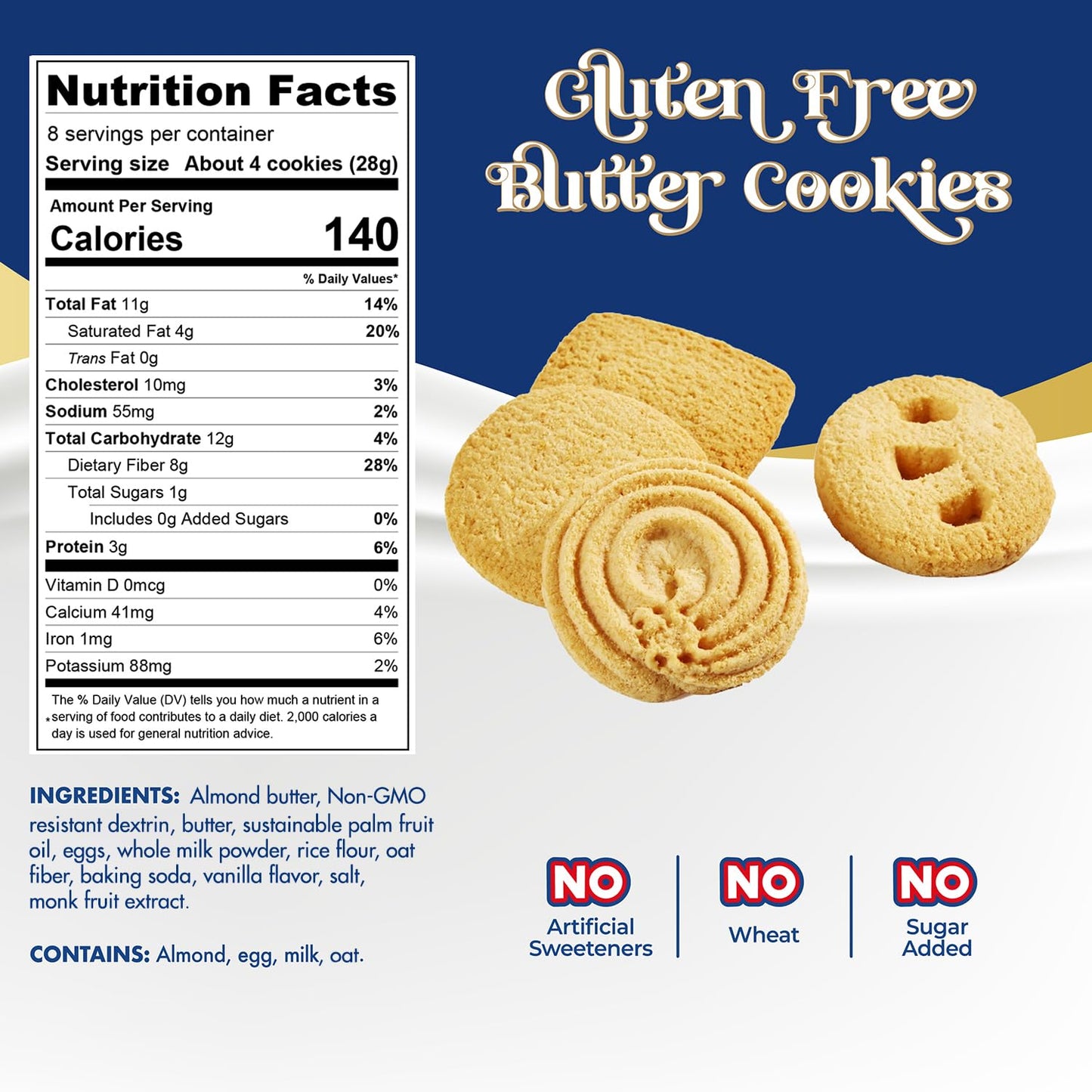 almond butter base replacing wheat flour for low-carb compliance