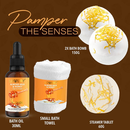 almond milk and honey-infused scent profile for a calming aroma