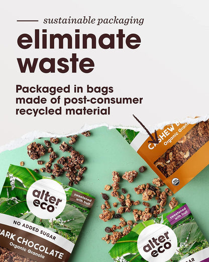 Alter Eco Cashew Granola – Mother's Day Organic Snack Gift for Mindful and Busy Moms