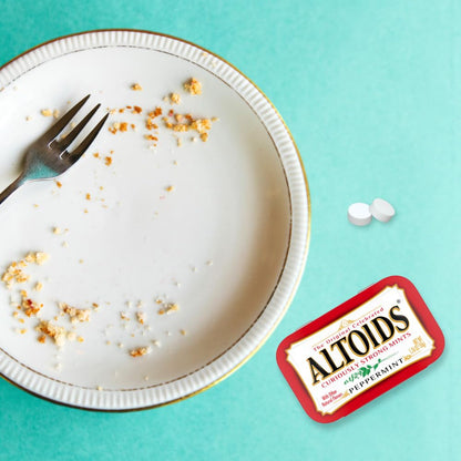 ALTOIDS Peppermint Mints – Reusable Iconic Mint Tin for Less-Waste Kitchens and Tidy Desk Setups