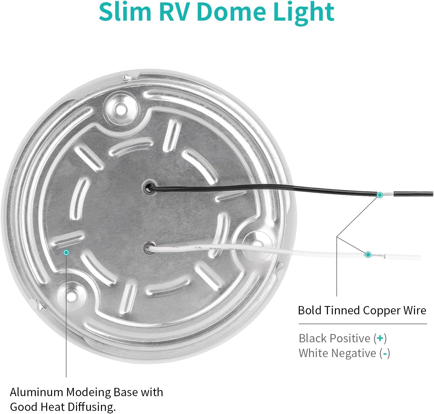 aluminum base for heat dissipation and a-grade plastic housing