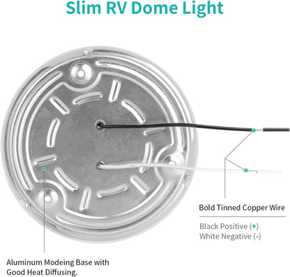 aluminum base for heat dissipation and a-grade plastic housing