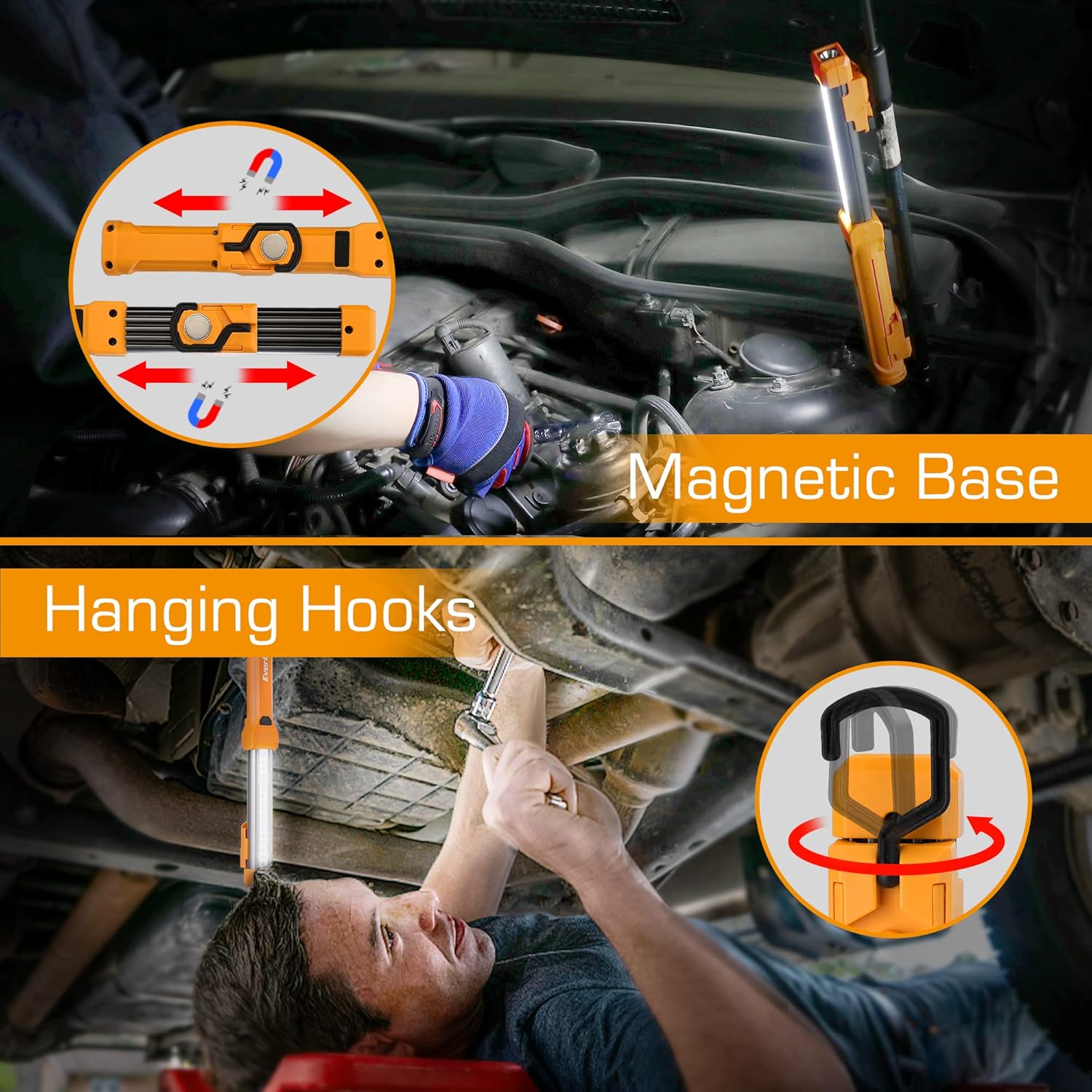 aluminum housing with anti-sweat, anti-slip grip and effective heat dissipation